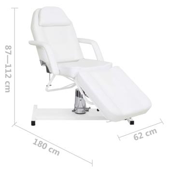 Massagetisch Weiß 180x62x(87-112) cm  