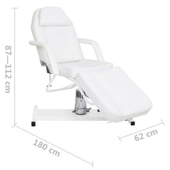 Massagetisch Weiß 180x62x(87-112) cm  