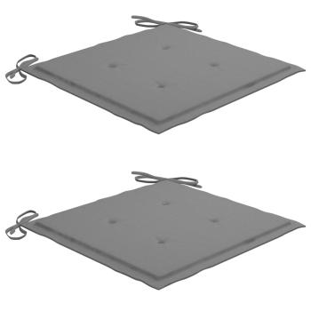 Klappbare Gartenstühle 2 Stk. mit Kissen Massivholz Akazie