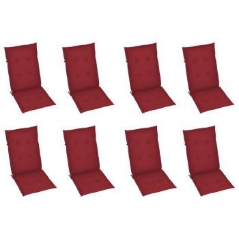 Klappbare Gartenstühle mit Kissen 8 Stk. Massivholz Akazie