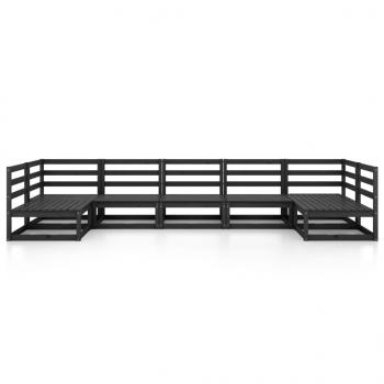 7-tlg. Garten-Lounge-Set Massivholz Kiefer
