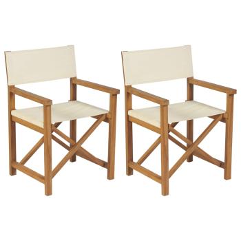 ARDEBO.de - Regiestühle 2 Stk. Klappbar Massivholz Teak