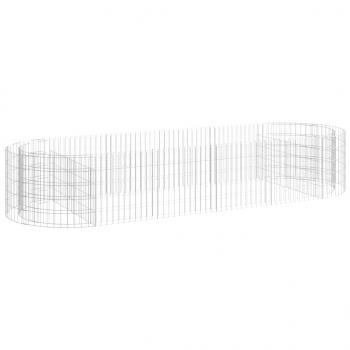 Gabionen-Hochbeet Verzinktes Eisen 300x100x50 cm