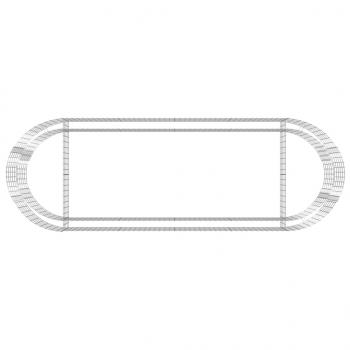 Gabionen-Hochbeet Verzinktes Eisen 300x100x50 cm