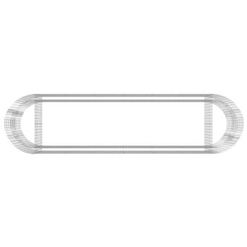 Gabionen-Hochbeet Verzinktes Eisen 400x100x100 cm