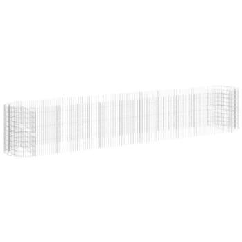 Gabionen-Hochbeet Verzinktes Eisen 600x100x100 cm