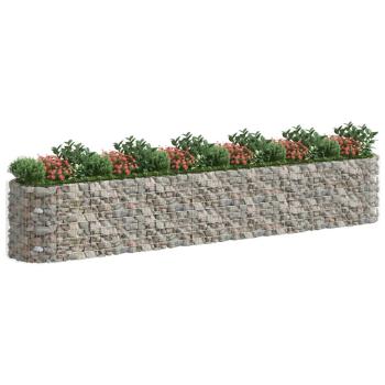 Gabionen-Hochbeet Verzinktes Eisen 600x100x100 cm