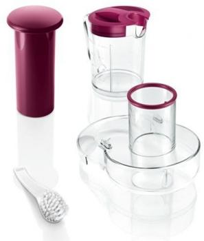 Bosch MES25C0 Entsafter VitaJuice 2, 700 W, Edelstahl-Microsieb, 2 Schaltstufen, weiß/ wild berry