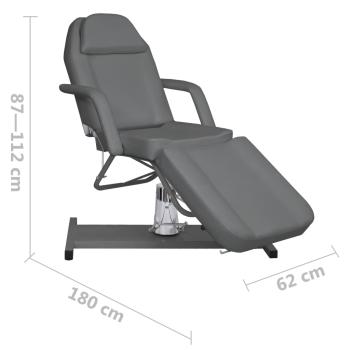 Massagetisch Grau 180x62x(87-112) cm  