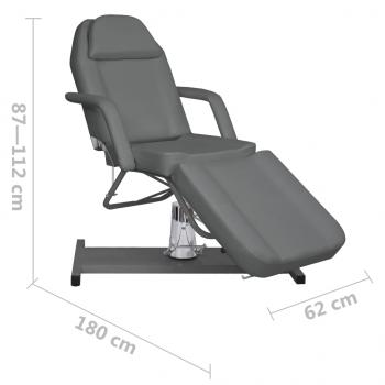 Massagetisch Grau 180x62x(87-112) cm  