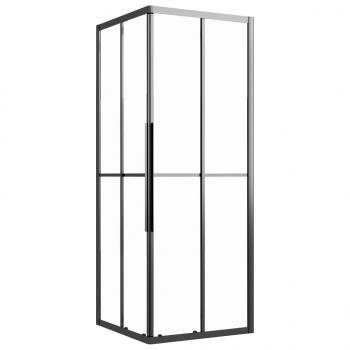 Duschkabine Matt ESG 70x70x180 cm Schwarz