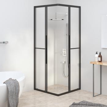 Duschkabine Matt ESG 70x70x180 cm Schwarz