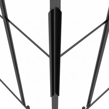 Duschkabine Matt ESG 70x70x180 cm Schwarz