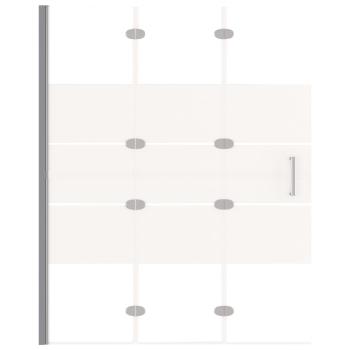 Faltbare Duschkabine ESG 100x140 cm Weiß 