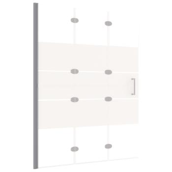 Faltbare Duschkabine ESG 100x140 cm Weiß 
