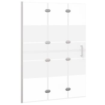 Faltbare Duschkabine ESG 100x140 cm Weiß 