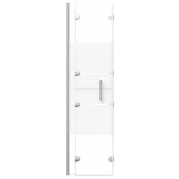 Faltbare Duschkabine ESG 100x140 cm Weiß 