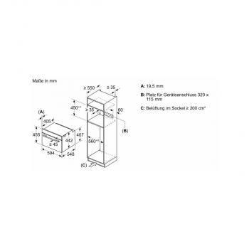 Siemens CM776GKB1 iQ700 Einbaukompaktbackofen mit Mikrowellenfunktion, 900 W, 59,4 cm breit, 45 L, 4D Heißluft, Grill, Kindersicherung, Home Connect, coolStart, schwarz