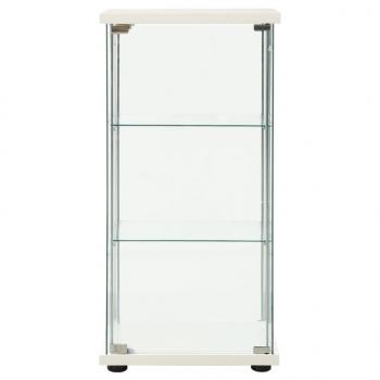 Vitrine Hartglas Weiß