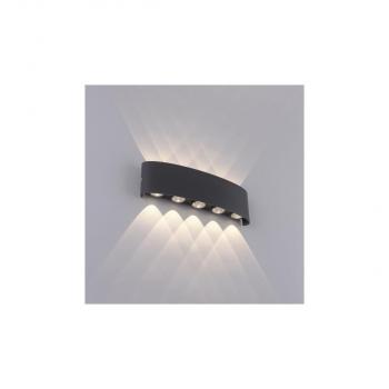 Paul Neuhaus LED Wandlampe 10 flammig anthrazit farbig Außenlampe Innenlampe dekorativ, Anthrazit (9489-13)