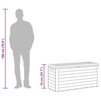 Gartenbox Braun 116x44x55 cm