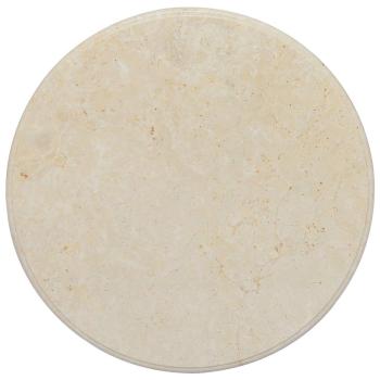 Tischplatte Creme Ø60x2,5 cm Marmor