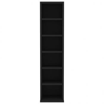 CD-Schrank Schwarz 21x20x88 cm Holzwerkstoff