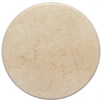 ARDEBO.de - Tischplatte Creme Ø50x2,5 cm Marmor