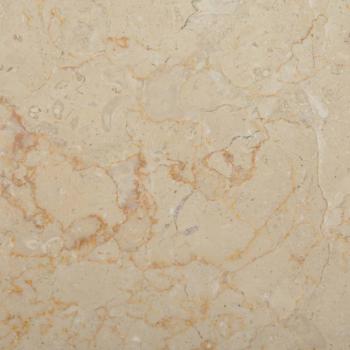 Tischplatte Creme Ø50x2,5 cm Marmor