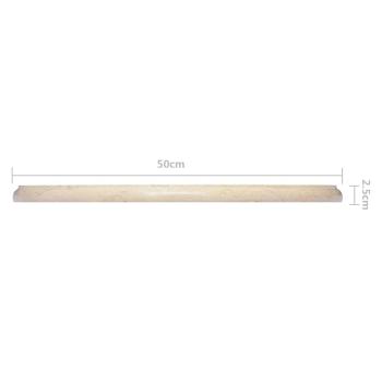 Tischplatte Creme Ø50x2,5 cm Marmor