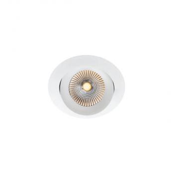 The Light Group SLC1160 SLC One 360 Sunlike LED Einbauleuchte, 8W, 467lm, 2700K, IP44, weiß