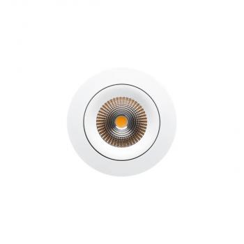 The Light Group SLC1160 SLC One 360 Sunlike LED Einbauleuchte, 8W, 467lm, 2700K, IP44, weiß