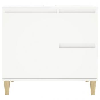 Badschrank Weiß 65x33x60 cm Holzwerkstoff