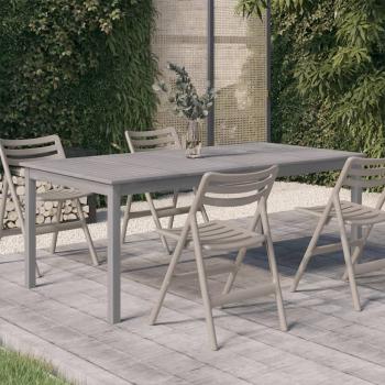 ARDEBO.de - Gartentisch Grau 200x100x75 cm Massivholz Akazie