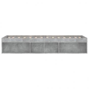 Bettgestell Betongrau 75x190 cm