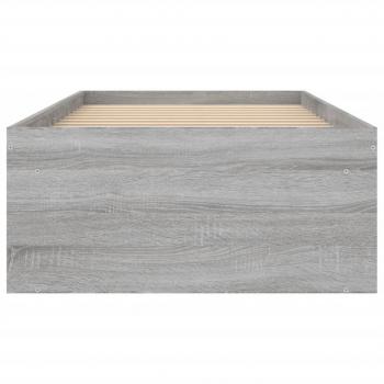 Bettgestell Grau Sonoma 75x190 cm