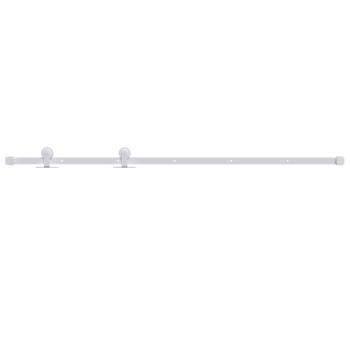 Schiebetürbeschlag 200 cm Stahl Weiß