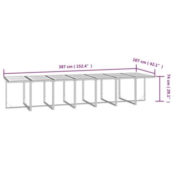 19-tlg. Garten-Essgruppe mit Kissen Schwarz Poly Rattan