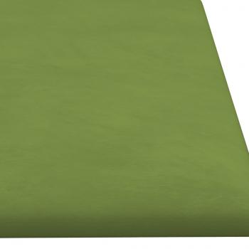 Wandpaneele 12 Stk. Dunkelgrün 60x15 cm Samt 1,08 m²