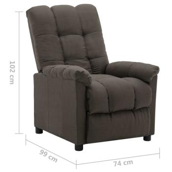 Relaxsessel Taupe Stoff
