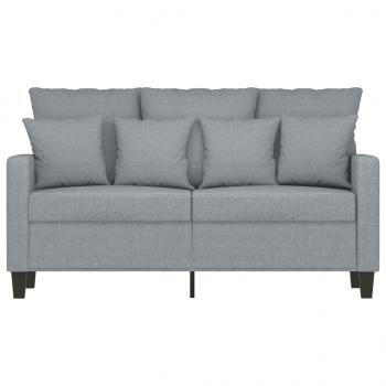 2-Sitzer-Sofa Hellgrau 120 cm Stoff