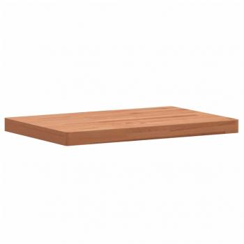 Tischplatte 80x40x4 cm Rechteckig Massivholz Buche