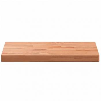 Tischplatte 80x40x4 cm Rechteckig Massivholz Buche