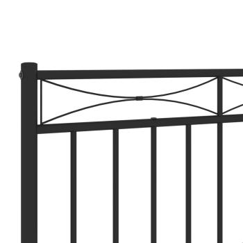 ARDEBO.de - Kopfteil Metall Schwarz 100 cm