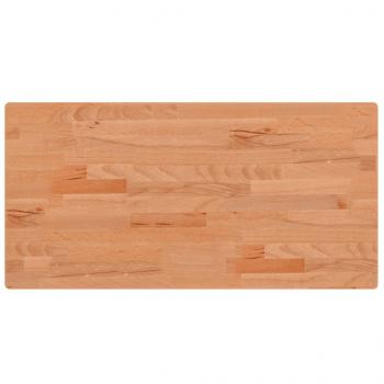 Tischplatte 80x40x2,5 cm Rechteckig Massivholz Buche