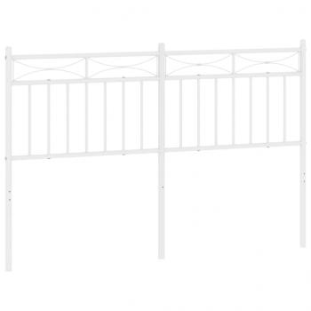 ARDEBO.de - Kopfteil Metall Weiß 135 cm