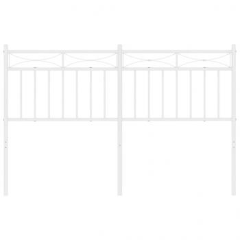Kopfteil Metall Weiß 135 cm