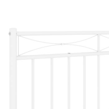 Kopfteil Metall Weiß 200 cm