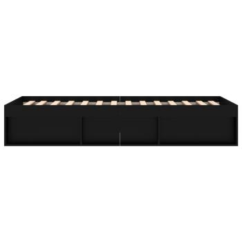 Bettgestell Schwarz 100x200 cm