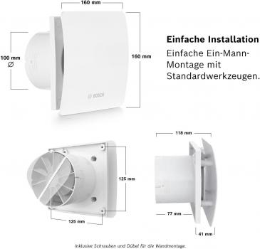 Bosch Badlüfter Fan 1500 W 100 (7738335623)